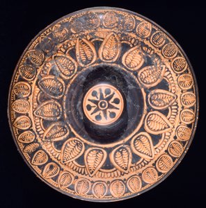 Patera. Rotfigurige Keramik aus Spina (Emilia Romagna). Etruskische Zivilisation, 4. Jahrhundert v. Chr. von Etruscan