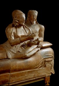 Sarkophag der Brautpaare. Terrakottagruppe aus Cerveteri, 6. Jahrhundert v. Chr. von Etruscan