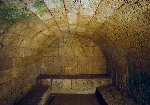Etruskische Zivilisation: Ansicht des Grabes del Gran Duca