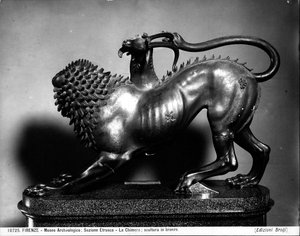 Der verwundete Chimära von Bellerophon von Etruscan Etruscan