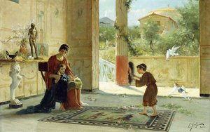 Ein Überraschungsbesucher von Ettore Forti