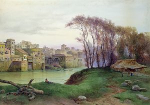 Ansicht der Prati di Castello, Rom von Ettore Roesler Franz