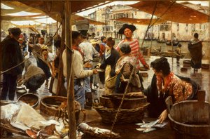 Alter Fischmarkt von Ettore Tito