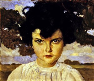Porträt eines Kindes von Ettore Tito