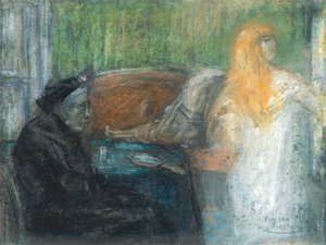 Mutter Van Mieghem träumt (Vanitas) von Eugeen van Mieghem