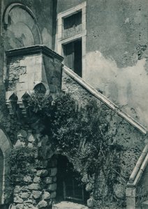Eine ruhige Ecke von Taormina, Sizilien, Italien, 1927