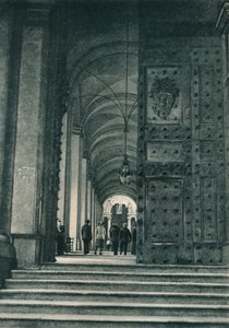 Eingang des Vatikans vom Petersplatz, Rom, Italien, 1927 von Eugen Poppel