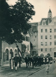 Trauerzug, Meran, Südtirol, Italien, 1927