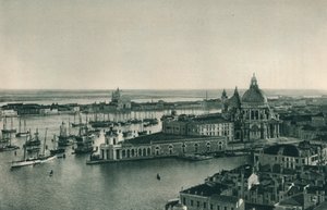Canal Grande und Kirche Santa Maria della Salute, Venedig, Italien, 1927 von Eugen Poppel