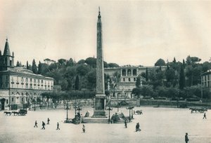 Piazza del Popolo und der Pincio-Hügel, Rom, Italien von Eugen Poppel