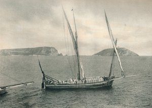 Segelboot im Hafen von Neapel, Italien, 1927 von Eugen Poppel