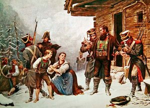 Gefangennahme von Andreas Hofer am 19. Januar von Eugen von (after) Blaas