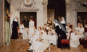Klosterszene in Venedig von Eugen von Blaas