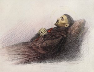 Der heilige Franziskus auf seinem Sterbebett