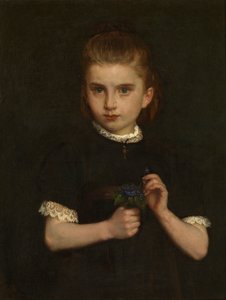 Mädchen mit Veilchen