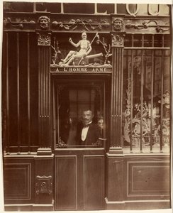 Café, 25, rue des Blancs-Manteaux von Eugène Atget