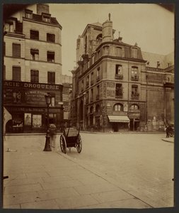 Ecke Rue Saint-Martin und Rue de la Verrerie von Eugène Atget