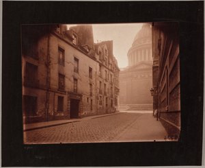 Ecke der Rue Valette und des Panthéon von Eugène Atget