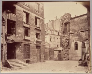 Hof von Saint-Julien-le-Pauvre von Eugène Atget