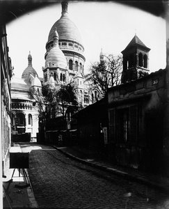Paris, die Basilika Sacré-Cœur, ca. 1900 von Eugène Atget