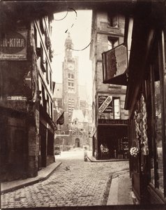 Rue de la Montagne Sainte-Geneviève von Eugène Atget