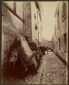 Eine Ecke der Cité Doré, Boulevard de la Gare von Eugène Atget