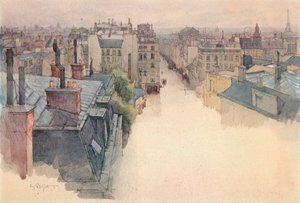 Paris von Montmartre aus gesehen, 1915