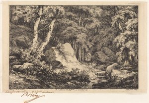 An der Verwerfungsschlucht, Auvergne von Eugene Bléry