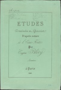 Gezeichnete und gravierte Studien nach der Natur von Eugene Bléry