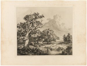 Die alte Eiche bei den Teichen von Bellecroix von Eugene Bléry