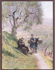 St. Franziskus zähmt die wilden Turteltauben