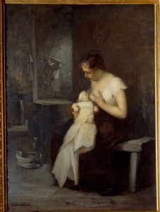 Stillende Frau von Eugène Carrière