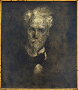 Porträt von Henri Rochefort (1831-1913), vor 1896 (Öl auf Leinwand). von Eugène Carrière