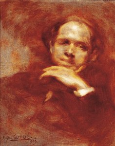 Porträt von Pau Casals, Cellist, Dirigent und spanischer Komponist (1876-1973) 1903 von Eugène Carrière