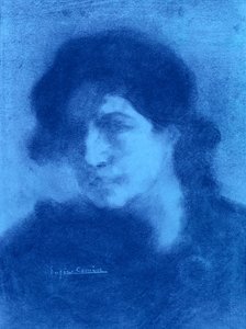 Porträt einer Frau von Eugène Carrière