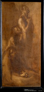 Erinnerung an Lourdes Pilger im Gebet. Gemälde von Eugene Carriere (1849-1906) 1896