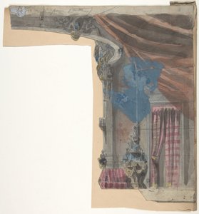 Entwurf für ein Bühnenbild an der Opéra, Paris, 1828-90