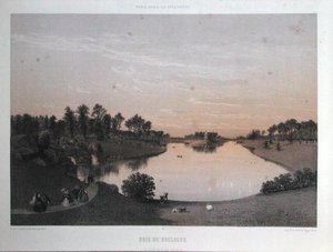 Der Bois de Boulogne aus 