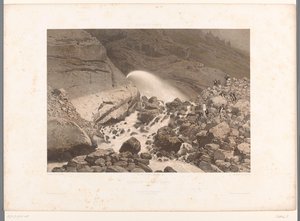 Ansicht eines Wildbachs bei Servoz Gesichter in der Schweiz und Savoyen La Suisse et la Savoie (Serie) von Eugene Ciceri