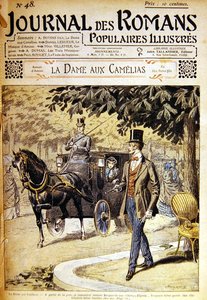 Armand begegnet Marguerite auf den Champs-Elysees, Illustration für 