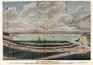 Kanal-Tunnel-Projekt zwischen Dover und Sangatte