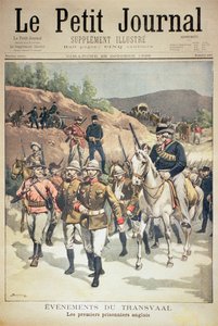 Ereignisse im Transvaal: die ersten englischen Gefangenen, Titelseite von Le Petit Journal, 29. Oktober 1899