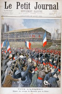 Französische Truppen auf dem Weg nach China, 1900
