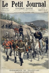 Erste englische Gefangene, die von den Buren gefangen genommen wurden