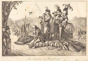 Les Ecrevisses à Longchamps, 1822 von Eugene Delacroix, Charles Etienne Pierre Motte