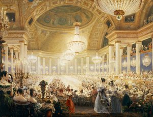 Fest der Damen in den Tuilerien 1835 von Eugene Emmanuel Viollet le Duc