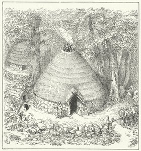 Alte pelasgische Hütte von Eugene Emmanuel after Viollet le Duc
