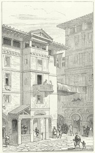 Straße im antiken Rom von Eugene Emmanuel after Viollet le Duc