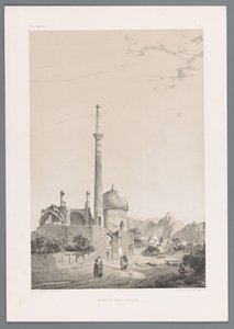 Baba Sukhte Moschee mit dem Bagh-e-Ghoushkhane Minarett in Isfahan von Eugene Flandin