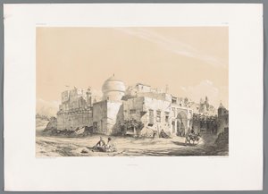 Ansicht von Kangavar von Eugene Flandin